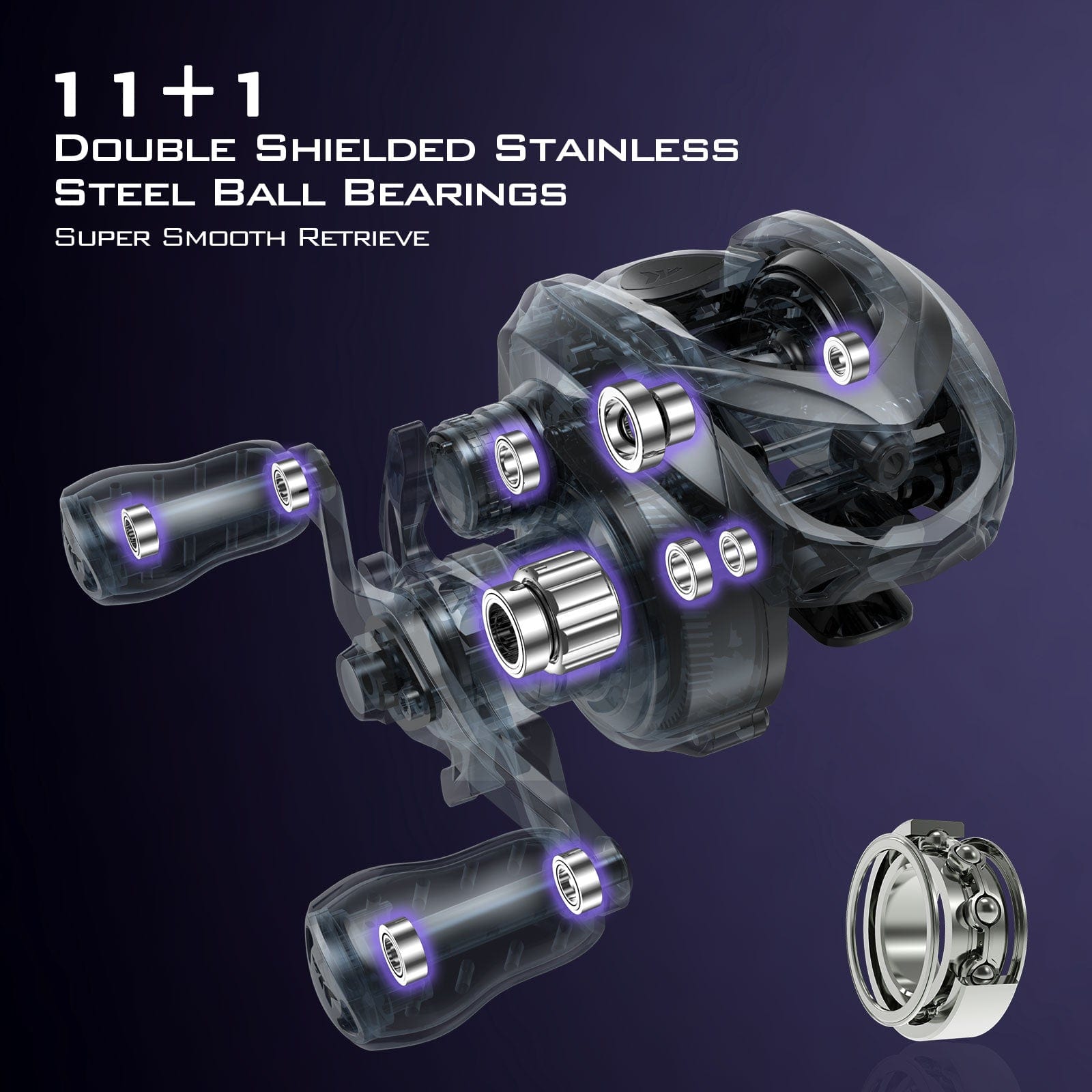 KastKing Mg12 Elite Magnesium Baitcasting Fishing Reel
